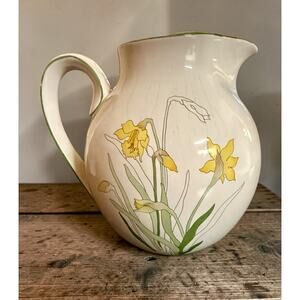 Vintage Block Spal Portugal "Daffodil" Pitcher by Mary Lou Goertzen